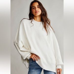 Free People Easy Street Tunic in white, size small